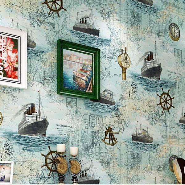 ウォールステッカー 壁紙 クロスシール 中世 航海図 レトロ ビンテージ ヨーロピアン 内装 Diy 剥がせる Ws Ym1001 Peachyshop 通販 Yahoo ショッピング