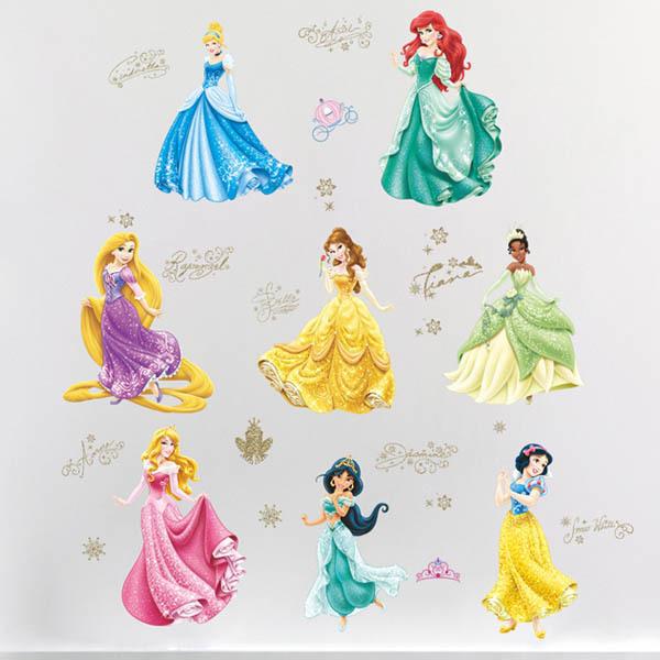 ウォールステッカー ディズニー プリンセス お姫様 ドレスアップ ダンス 女の子 お城 子供部屋 壁デコレーション 北欧風 Diy リビング Ws Zy Peachyshop 通販 Yahoo ショッピング