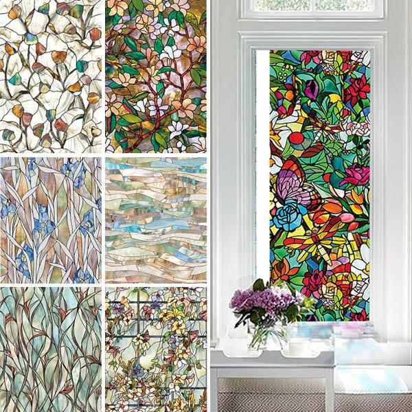 ステンドガラス 女性シルエット 花デザイン ガラスアート 窓 ステンドガラス 女性シルエット 花デザイン ガラスアート 窓