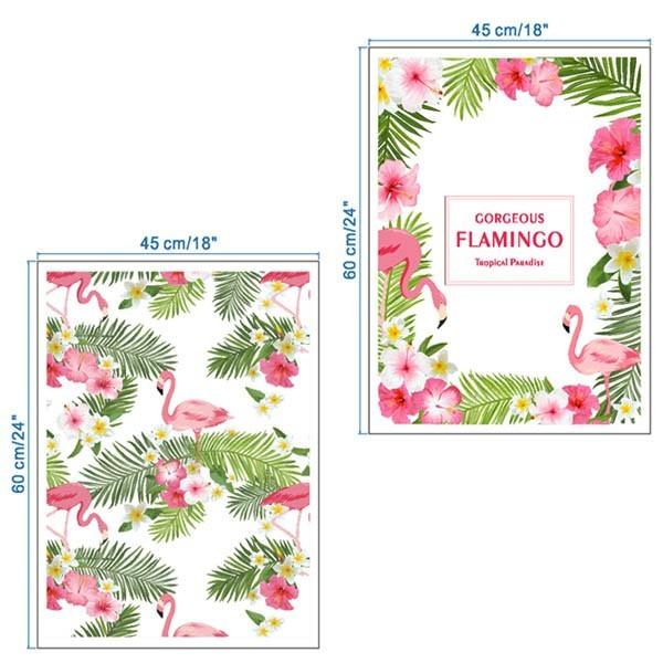 2枚セット ウォールステッカーフラミンゴ ハワイアン ハイビスカス トロピカル ガラス用 壁デコ 北欧風 Diy リビング Buyee Servis Zakupok Tretim Licom Buyee Pokupajte Iz Yaponii
