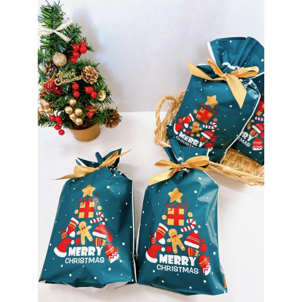 包装 クラフト紙 お楽しみ会 プレゼント交換 お菓子クリスマス サンタ