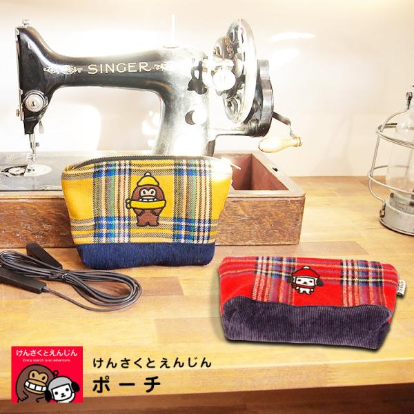 けんさくとえんじん ポーチ けんさく えんじん ヤフー公式キャラクター ポーチ 小物入れ かわいい おしゃれ 中学生 可愛い スマホ 女の子 キャラクター メイク