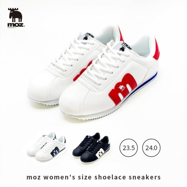 moz レーススニーカー MZ-512 (靴 レディース 取り外し インソール 中敷きカップインソール 23.5cm 24cm 23.5 24 トリコロール 北欧 ブランド おしゃれ )