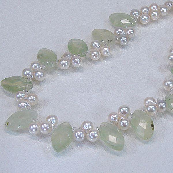 アコヤ真珠 パール オリジナルデザインネックレス 約7.5-8.0mm  