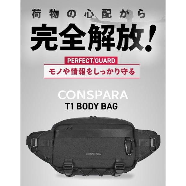 【韓国ブランド】CONSPARA 最強セキュリティ スリングバッグ Amazon | [CONSPARA]盗難防止 防水 旅行 ウエストバッグ 7つの