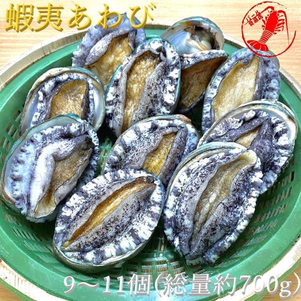 もちもちとした柔らかい食感で、バター焼きや、お刺身として最適なあわびです。蝦夷(えぞ)あわびが9個から11個(総量700g)分入っている商品は、大変お買い得ですので、是非この機会にお買い求めください。活きた鮮度抜群の、養殖蝦夷(えぞ)あわび...
