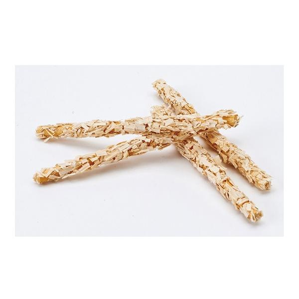 トウモロコシの葉のフレークでかじり木をコーティング！楽しくかじってストレス解消にピッタリ。かじり木の表面をトウモロコシの葉のフレークでコーティングかじったり、はがしたりして遊ぶことができます。※食品由来の接着材（米デンプン）を使用で安心です...