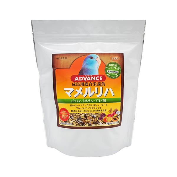 ■概要基本のシードミックスにペレット、フルーツ、ナッツをブレンド。 飽きのこないおいしさと栄養価を追求したマメルリハのための総合栄養食。 腸内環境を整え健康をサポートする乳酸菌(フェカリス菌)をペレットフードにプラス。 鮮度を保つアルミパッ...