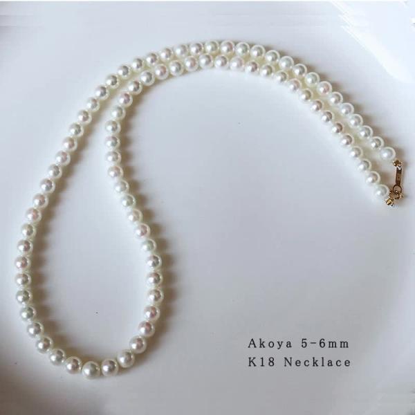 あこや真珠 5-6mm ベビーパール フォーマル K18金具 42cm デイリー