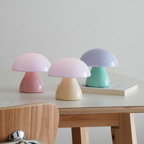 特徴 マッシュルームの形がかわいらしいミニランプです。ライトグリーン、ピンク、クリームの3色展開で、お部屋に合わせて選べます。ランプの上をタッチするだけで電源のオン・オフが可能。長押しで明るさを調整でき、白色光と暖色光の2種類をシーンに合わ...