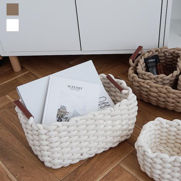 インテリア　ナチュラル　韓国インテリア　バスケット　収納　ラギーバスケット pease_pease-289
