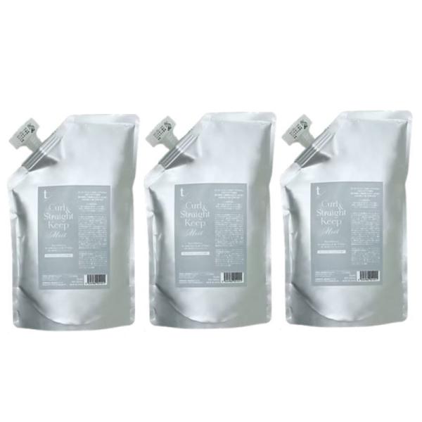t/(ティースラッシュ) カール&ストレート キープ ミスト リフィル500ml 無香料（3点セット） t/(ティースラッシュ) カール&ストレート キープ ミスト 500ml