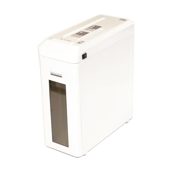 ナカバヤシ シュレッダー 家庭用 電動 CD・DVD スリムタイプ ホワイト NSE-702W