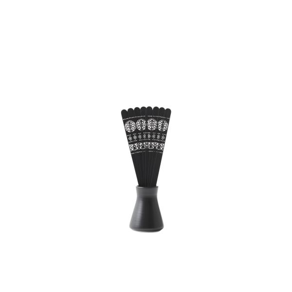 かざぷち玄 玄色の器、黒の扇骨、白檀の香料セット ルームフレグランス