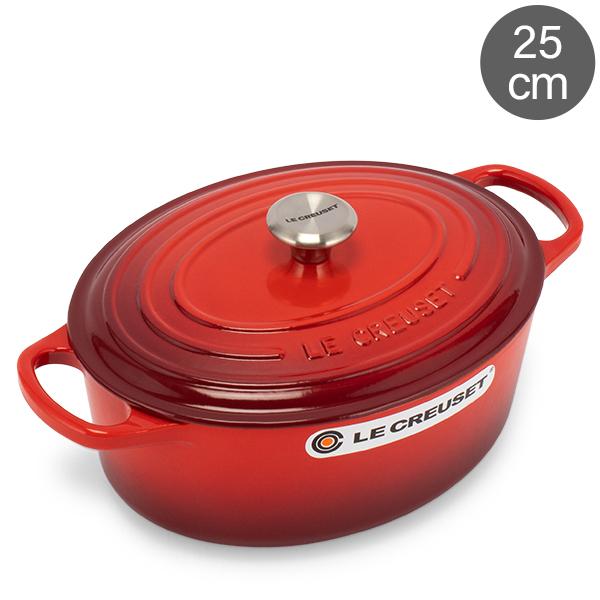 LE CREUSET ルクルーゼ　ココットオーバル　25㎝　両手鍋　ホーロー鍋 Le Creuset（ル・クルーゼ） 【並行輸入品】 両手鍋 シグニチャー 25cm