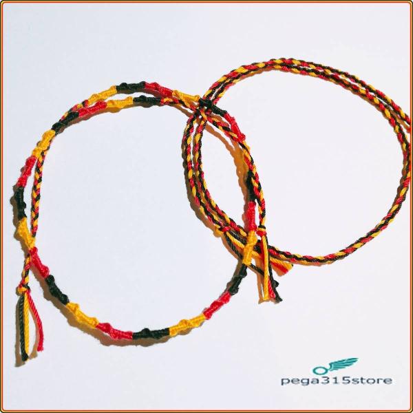 【送料無料】アンクレット ミサンガ 2本セット ドイツ ベルギー メンズ anklet120