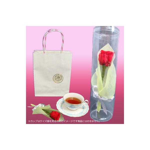 ■ご注意■商品は赤いバラとなっております。画像のカップはサイズの見本となりますので商品には含まれません。■●◎当店で手作りしているオリジナル商品です◎●■■プリザーブドフラワーについて■ブリザーブドフラワーは生花の一番綺麗な時に脱水作用があ...