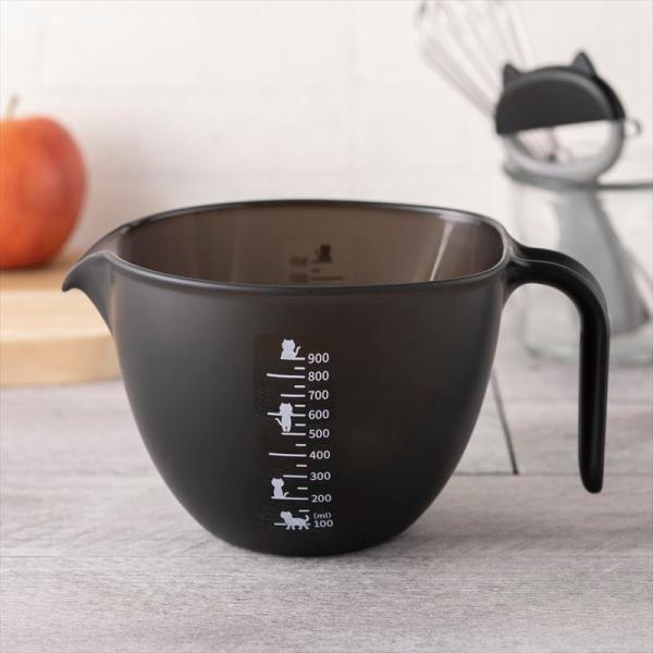 貝印 Ｎｙａｍｍｙ ニャミー ねこの計量ボウル ボール ボウル 耐熱 計量カップ 900ml 電子レンジ レンジok DF4700 送料無料