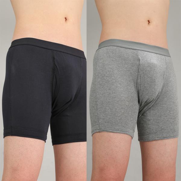 シャカシャカしない失禁ボクサーパンツ×1枚 M、L、LL グレー ネイビー  シャカシャカしない安心ボクサーパンツ 40代 50代 60代 尿もれ 失禁対策 尿漏れ 横漏れ
