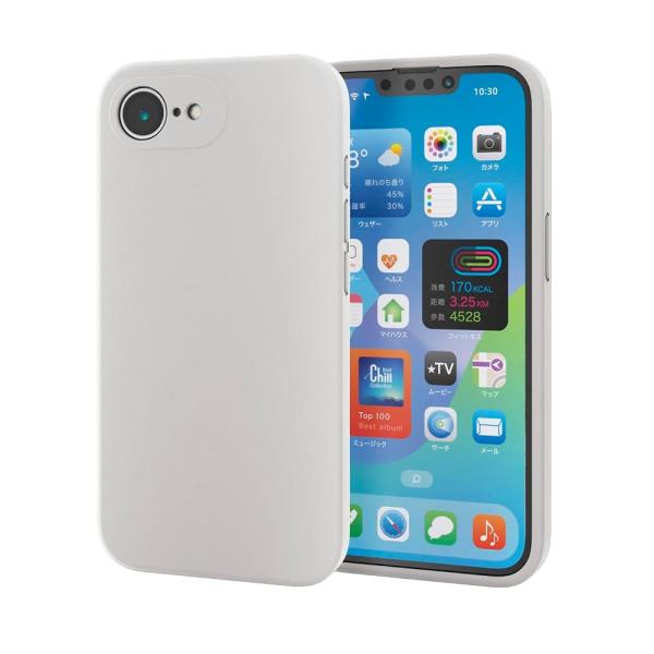 エレコム iPhone 17e/16e ケース ハイブリッドシリコン マグネット ワイヤレス充電対応 レンズ保護 ほこりが付きにくい MAGKEEP グレー PM-A25SHVSCMGGY