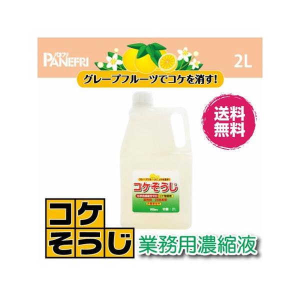 コケそうじ 業務用 濃縮液 2L  ２０倍希釈　コケ 退治 駆除 除草剤　パネフリ工業