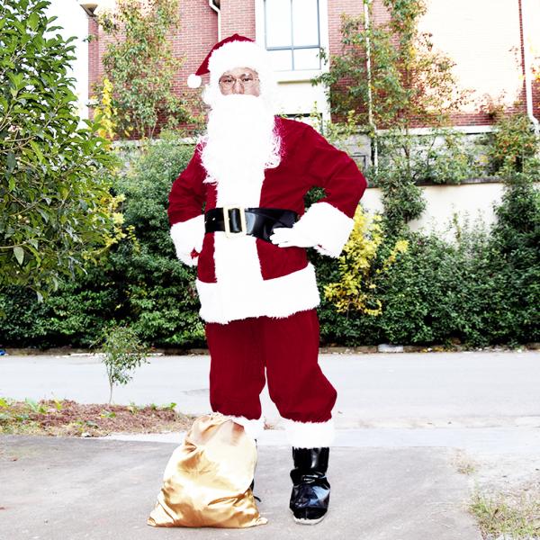 サンタ コスプレ 10点セット サンタクロース クリスマス メンズ 仮装 ハロウィン X'mas 本格的 大人 衣装 男性用 男女兼用 パーティー