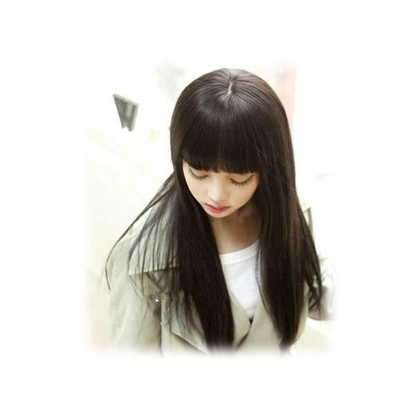 前髪 ぱっつん ウィッグ 黒髪 黒 ロング ストレート ロングストレート レディース メンズ 男性 女性 女装 No 21ブラック Buyee Buyee Jasa Perwakilan Pembelian Barang Online Di Jepang
