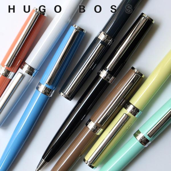 HUGO BOSS ボールペン HUGO BOSS Gold Ballpoint pen Gear with chrome pinstripe