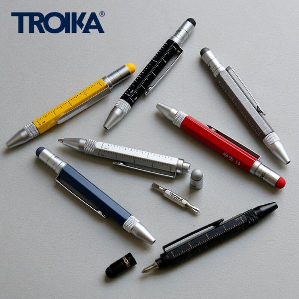 TROIKA トロイカ ツールペンミニ TOOLPENMINI ボールペン 定規 スケール 水準器 マイナスドライバー プラスドライバー スタイラス ドイツブラック ギフト