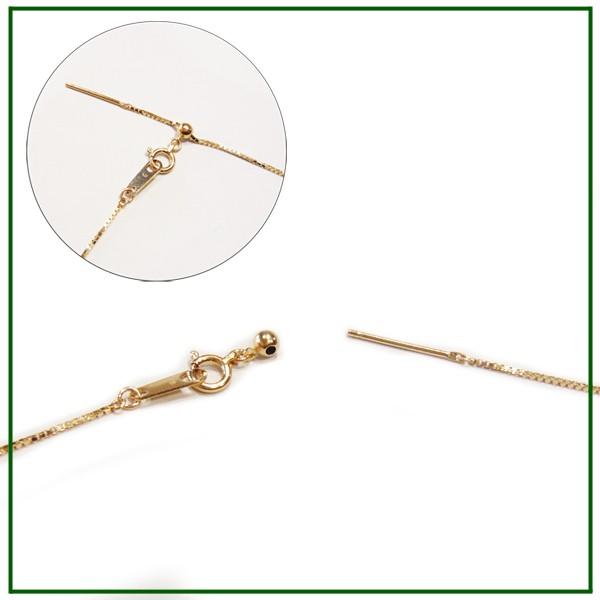 スライド式ベネチアンピンチェーンネックレス スライドピン ベネチアン チェーン ネックレス 0.8mm幅 約 50cm