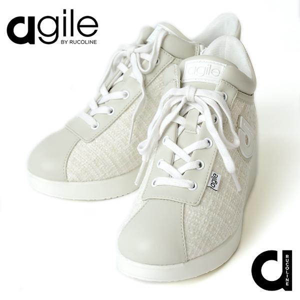 ❤️ルコライン　agile 38 24cm RUCOLINE（ルコライン） 靴 アージレ バイ スニーカー agile-001WH