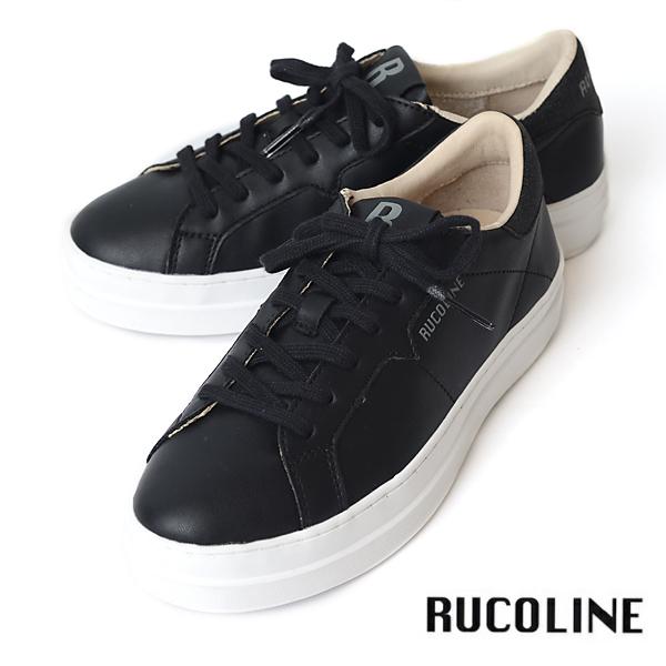 RUCOLINE ルコライン 黒 ウェッジブーツ スリムフィット　RUCO RUCOLINE（ルコライン） ブーツ アージレ バイ agile-359BK CALF PU