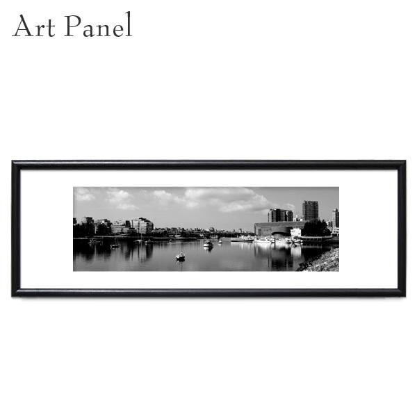 横長 絵 モノクロ バンクーバー モノトーン 額縁 写真 壁面 玄関