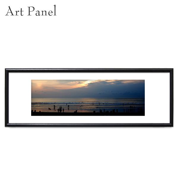 風景画　 横長サイズ　版画 横長ポスター 写真 海 風景 おしゃれ バリ島 夕日 アート 飾り