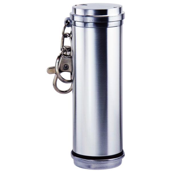 携帯灰皿 アッシュシリンダー ロングシルバー : ペンギンライター