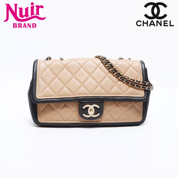 CHANEL シャネル ショルダーバッグ 20番台 ラムスキン マトラッセ バイ  