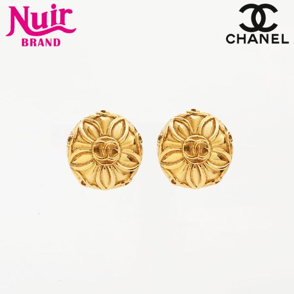 CHANEL（シャネル） イヤリング 1971-1980s 花 ココマーク ゴールド