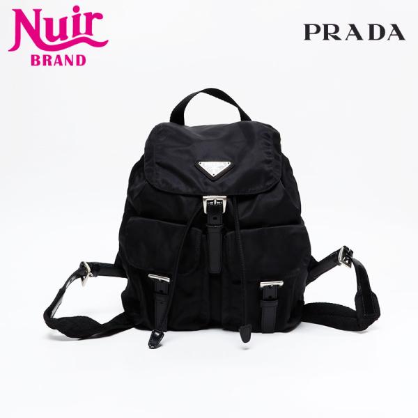 PRADA プラダ　リュック　トライアングルロゴ　正規品　ブラック　レディース PRADA プラダ リュック・デイパック ナイロン トライアングル