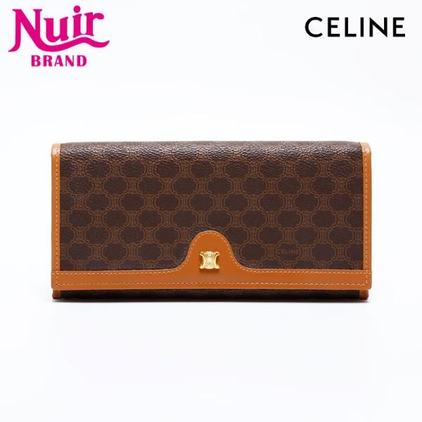 CELINE セリーヌ 長財布 マカダム PVC ブラウン : NUIR BRAND