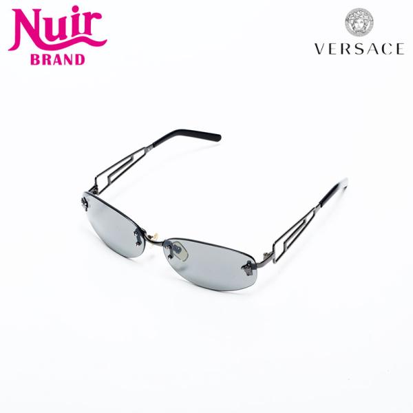 【ヴェルサーチ】サングラス　リムレス メドゥーサ　シルバー　VERSACE Gianni Versace - 【ヴェルサーチ】サングラス リムレス メドゥーサ