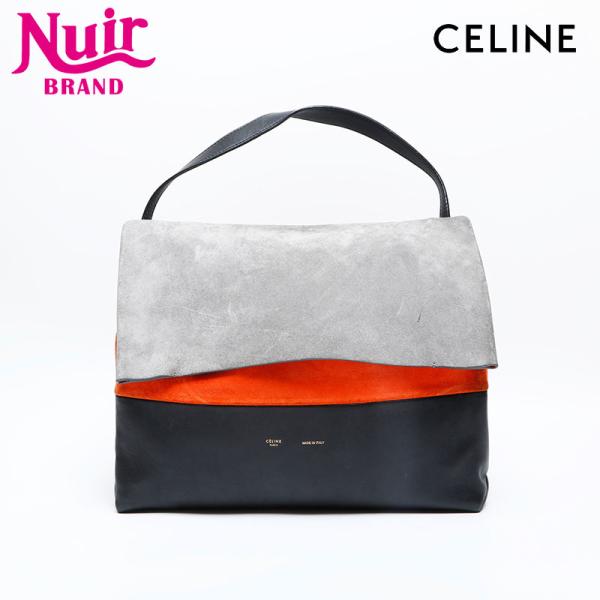 CELINE（セリーヌ） ショルダーバッグ スエード フラップ マルチカラー