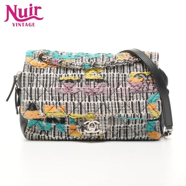 シャネル CHANEL 20番台 2014-2015 ウール ツイード フラップ チェーン イージー フラップ ショルダーバッグ【中古】 CHANEL（シャネル） ショルダーバッグ 20番台 2014-2015 ウール