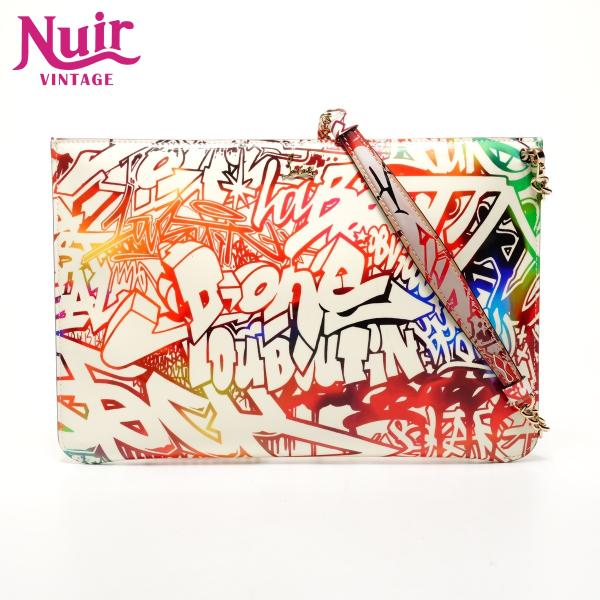 Christian Louboutin ルビタグ パテントレザークラッチバッグ Christian Louboutin ルビタグ パテントレザークラッチバッグ