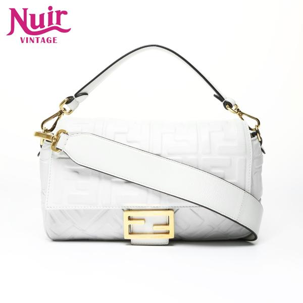 美品 FENDI フェンディ ズッカ バケットウォレット エンボイスレザー FENDI（フェンディ） ショルダーバッグ ズッカ エンボスレザー