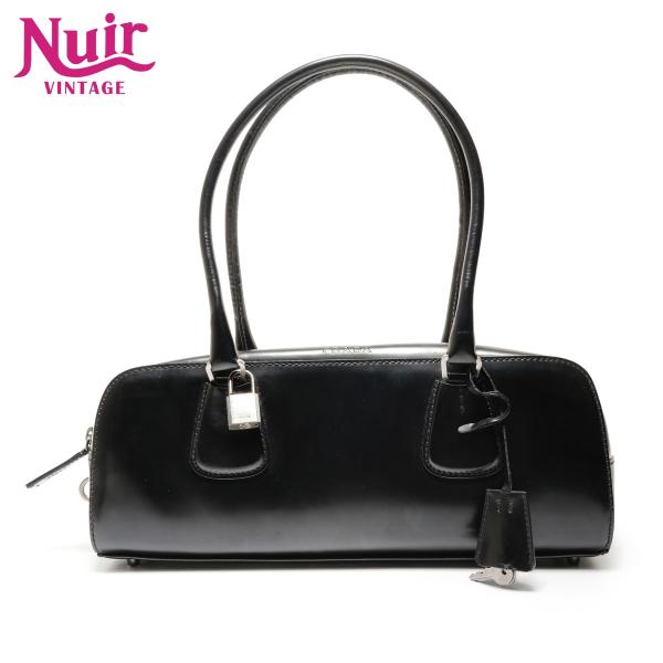 PRADA（プラダ） ショルダーバッグ レザー ブラック【中古】 : NUIR