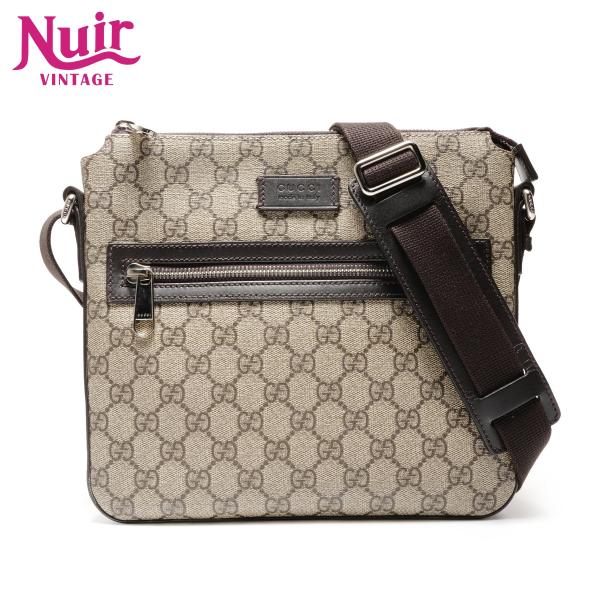 GUCCI（グッチ） ショルダーバッグ GGスプリーム PVC ベージュ【中古