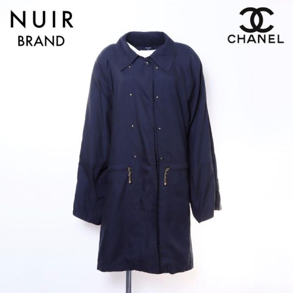CHANEL（シャネル） コート ココボタン ポリエステル ブラック【中古