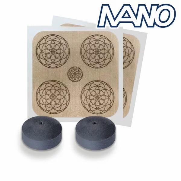 セット内容・デカビタコイルナノ　2個・カムナセラミックシール(スクエア型)　2枚素材・デカビタコイル ナノ：スチレン系熱可塑性エラストマー、セラミック炭、シリコンダイオード、ナノチタンパウダー・カムナセラミックシール(スクエア型)：ポリウレ...