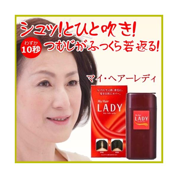 【クーポンで最大￥300OFF★18日まで】マイヘアレディ マイ・ヘアーレディ 8g ブラック 分け目 生え際 白髪隠し 薄毛隠し 白髪かくし 女性用  爆買