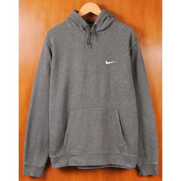 Nike ナイキ プルオーバー スウェット パーカ グレー ワンポイント刺繍 メンズl Buyee Servicio De Proxy Japones Buyee Compra En Japon